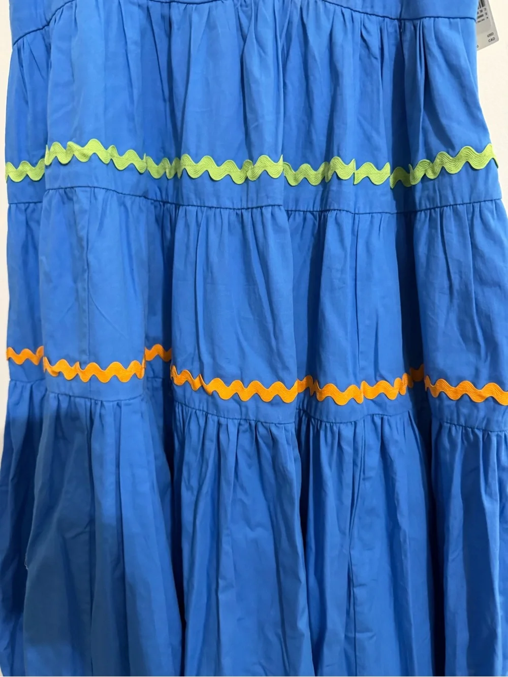 Anthropologie The Helena Square Neck Tiered Midi Dress NWT! - Picture 15 of 16